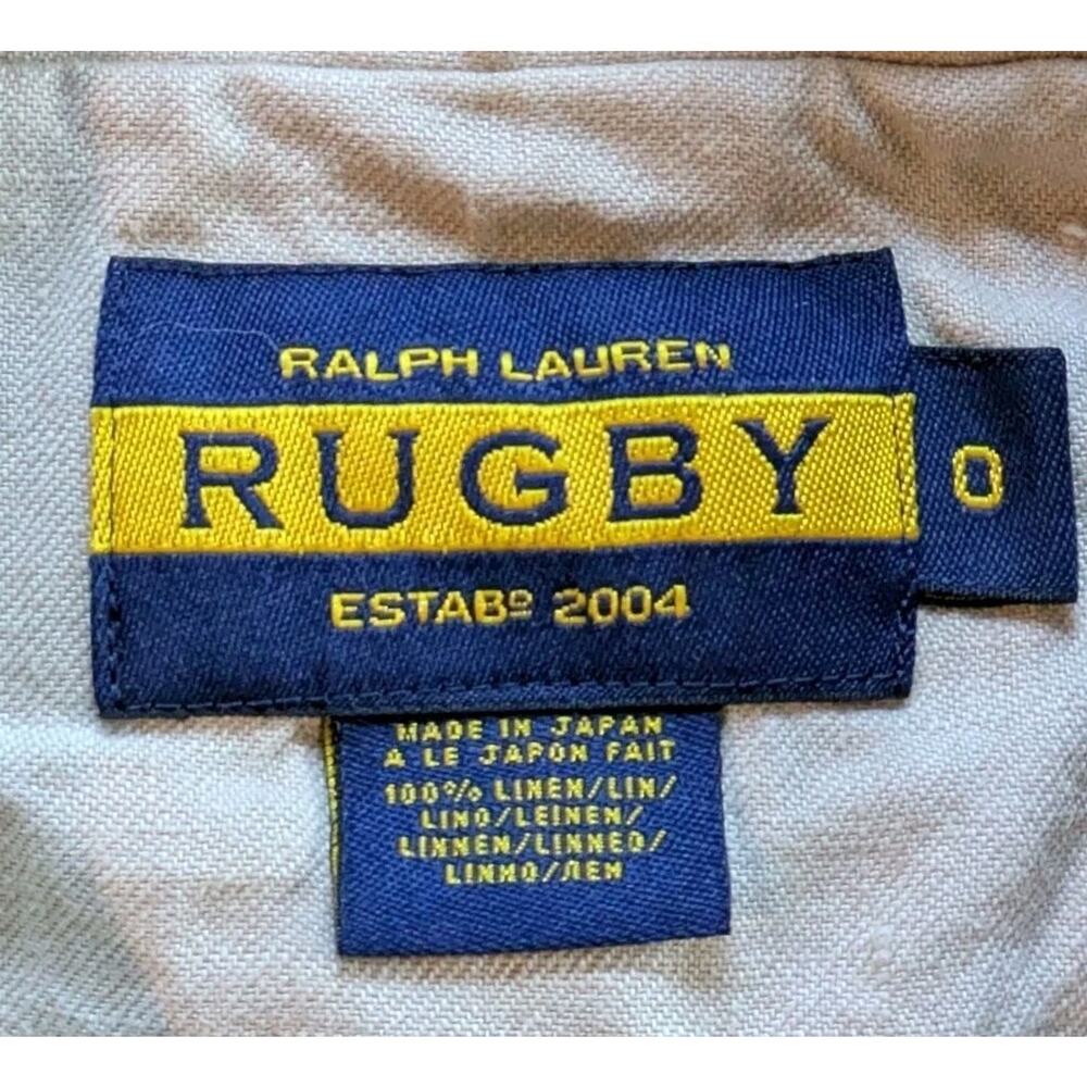 Vintage Ralph Lauren Rugby Women's 100% Linen Blazer Made In Japan - Size 0 RARE - Picture 2 of 16